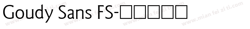 Goudy Sans FS字体转换